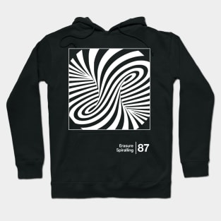 Erasure - Spiralling / Minimal Style Graphic Artwork Hoodie